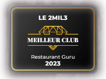 Le 2mil3, meilleur club Restaurant Guru 2023